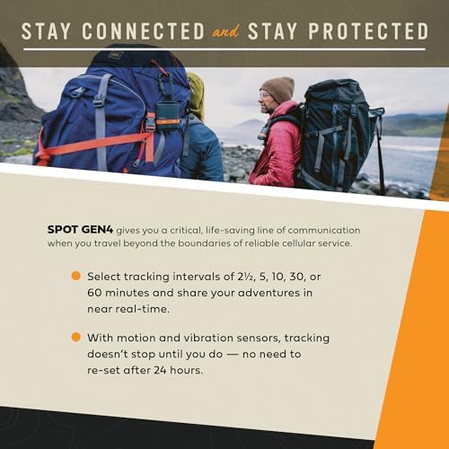 Spot Gen 4 Satellite GPS Messenger | Handheld Portable GPS Messenger for Hiking, Camping, Outdoor Activities | Globalstar Satellite Network Coverage | Subscription Applicable - Image 3