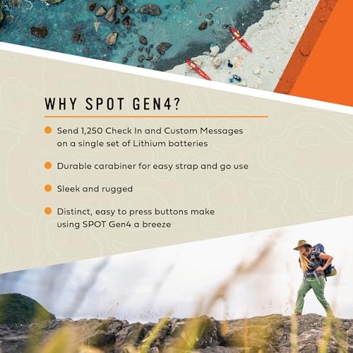 Spot Gen 4 Satellite GPS Messenger | Handheld Portable GPS Messenger for Hiking, Camping, Outdoor Activities | Globalstar Satellite Network Coverage | Subscription Applicable - Image 5
